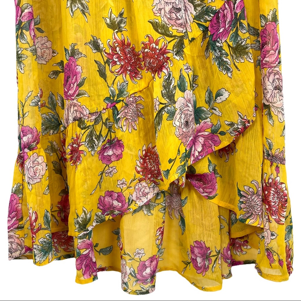 Band of Gypsies Vintage Floral Wrap Maxi Dress - Picture 8 of 11